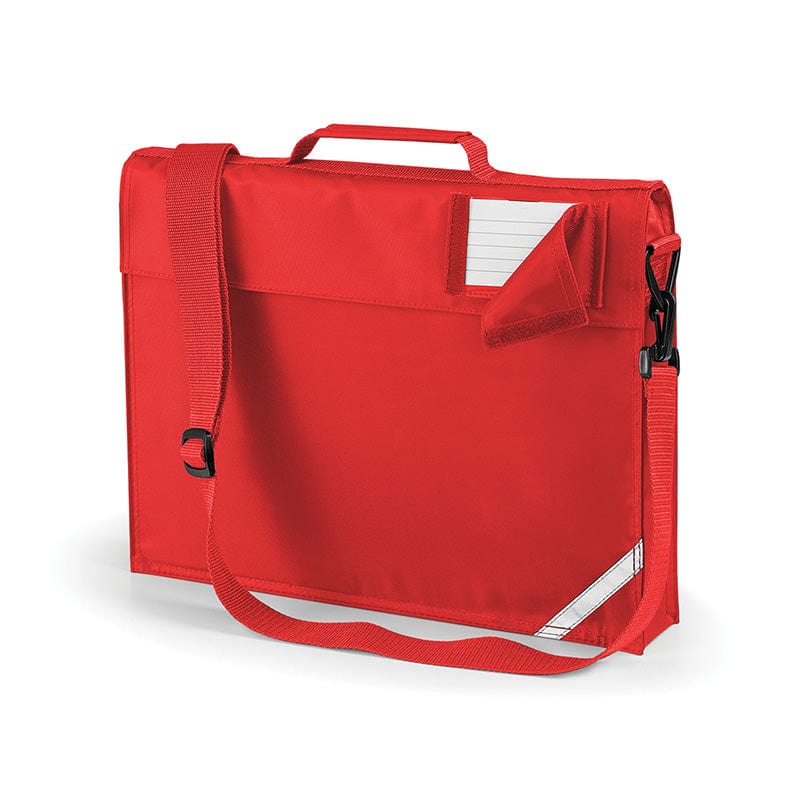 Quadra Junior Book Bag With Strap Bright Red