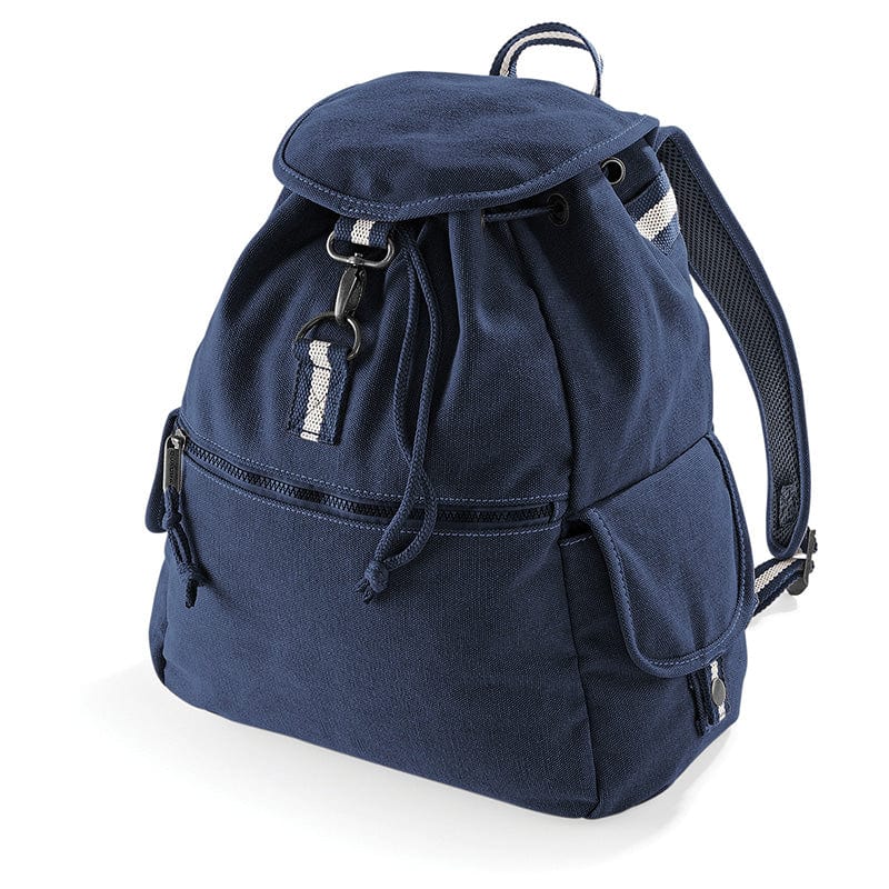 Quadra Vintage Canvas Backpack Vintage Oxford Navy