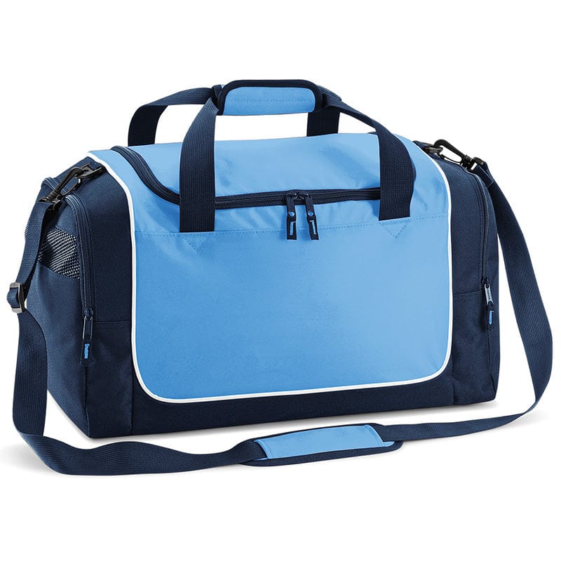 Quadra Teamwear Locker Bag Sky Blue / French Navy / White
