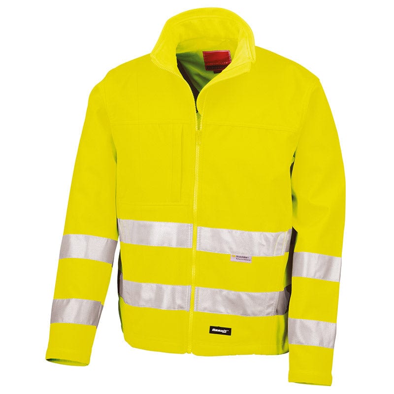 Result Safe-Guard Hi-Vis Tech Soft Shell Jacket Hi-Vis Yellow