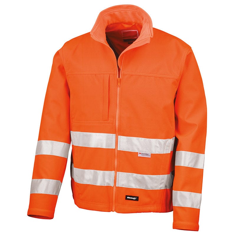 Result Safe-Guard Hi-Vis Tech Soft Shell Jacket Hi-Vis Orange