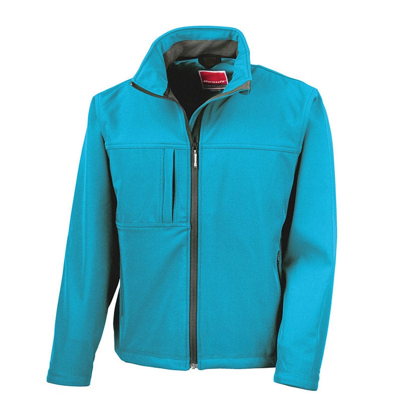 Result R121M Men&#39;s Classic Softshell Jacket Azure Blue