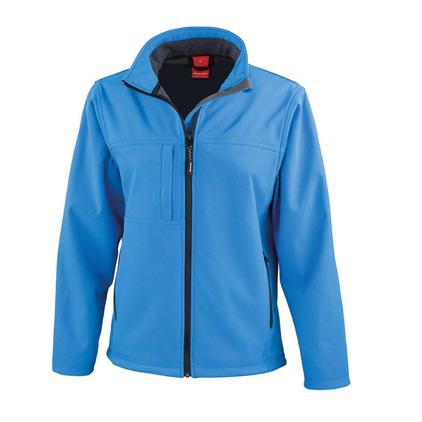 Result R121F Women&#39;s Classic Softshell Jacket Azure Blue