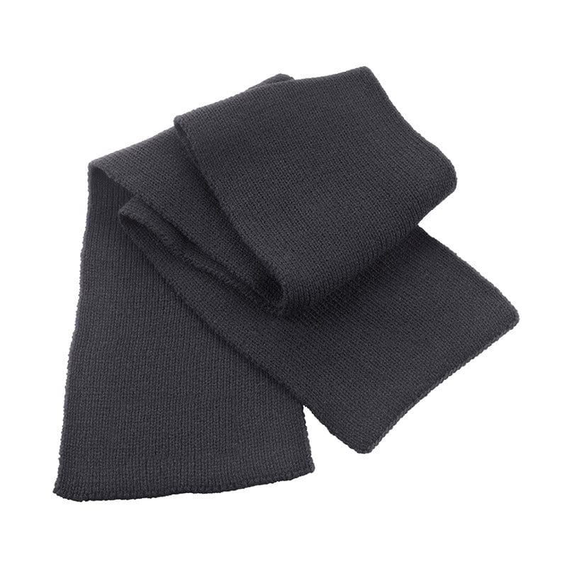 Result Winter Essentials R145X Classic Heavy Knit Scarf Charcoal Grey
