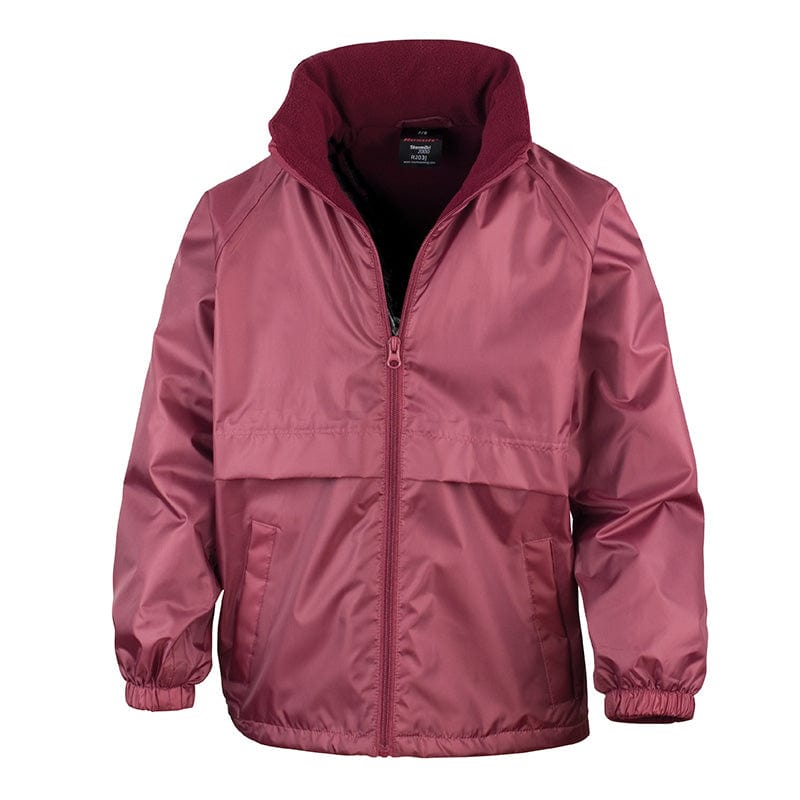 Result Core R203JY Junior Microfleece Lined Jacket Burgundy