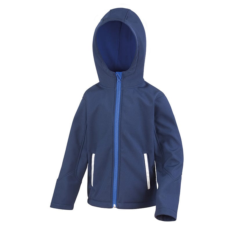 Result Core R224JY Junior TX Performance Hood Softshell Navy / Royal