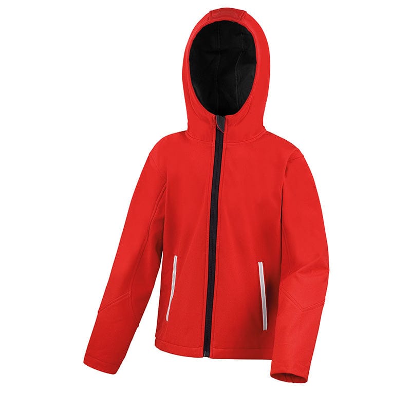 Result Core R224JY Junior TX Performance Hood Softshell Red / Black