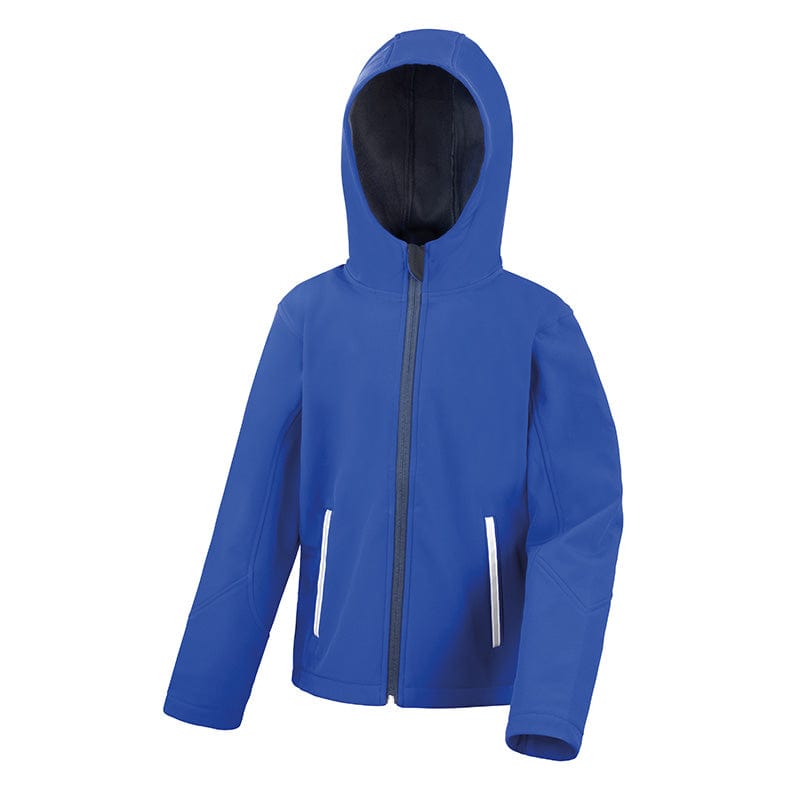 Result Core R224JY Junior TX Performance Hood Softshell Royal / Navy