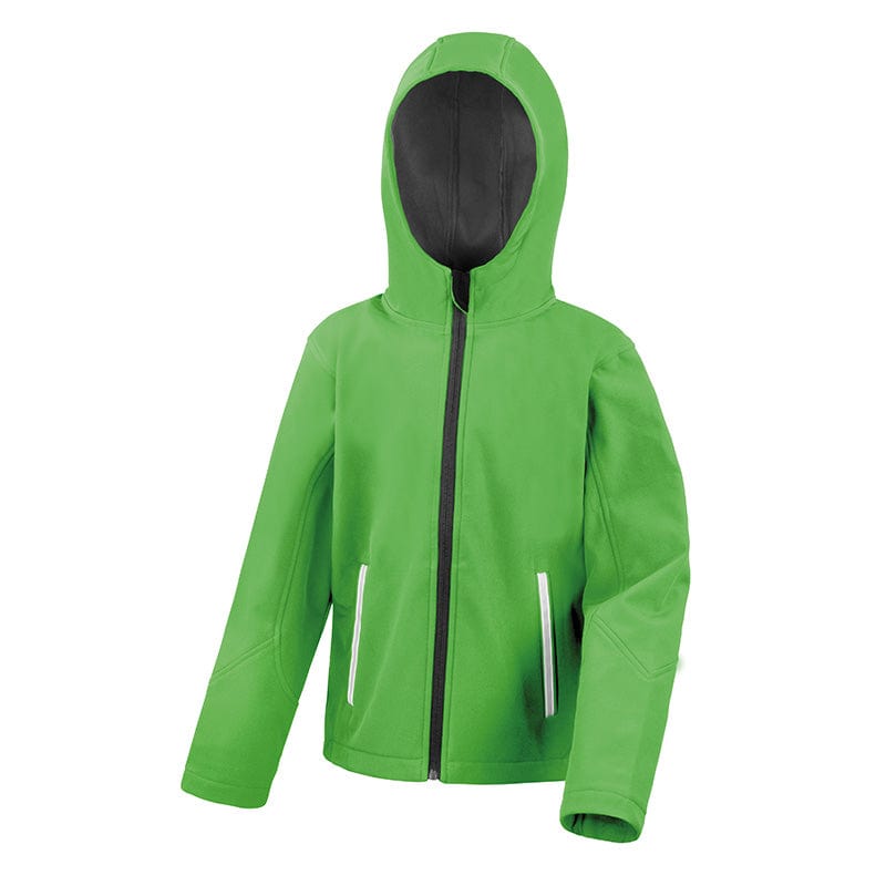Result Core R224JY Junior TX Performance Hood Softshell Vivid Green / Black