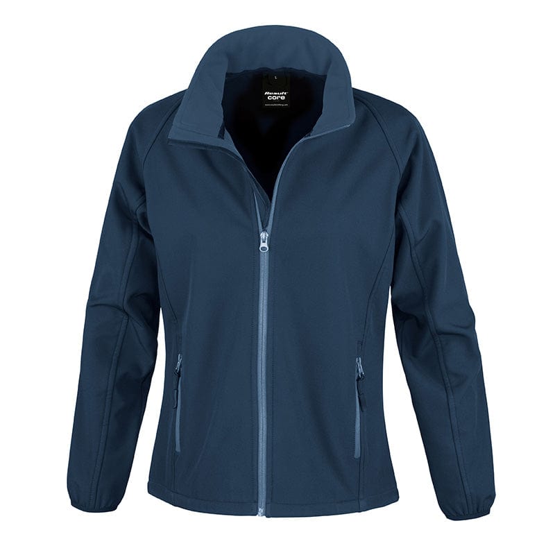 Result Core R231F Ladies Printable Softshell Jacket Navy / Navy