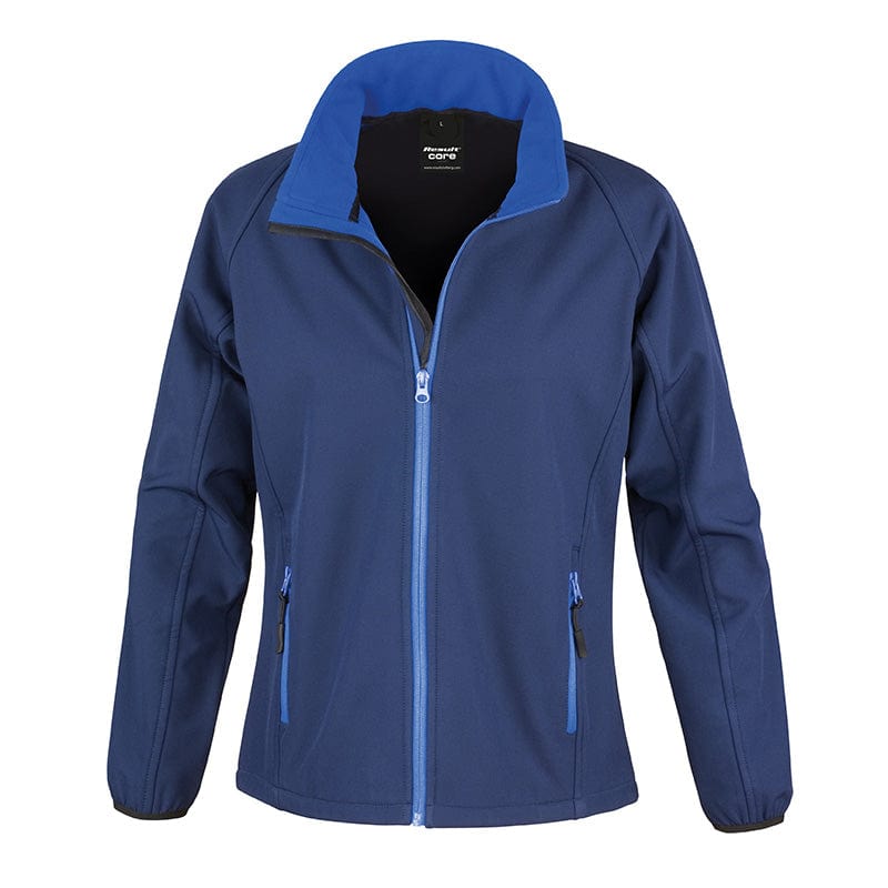 Result Core R231F Ladies Printable Softshell Jacket Navy / Royal