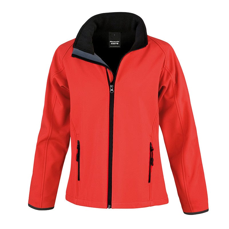 Result Core R231F Ladies Printable Softshell Jacket Red / Black
