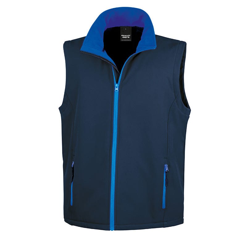 Result Core R232M Mens Printable Softshell Bodywarmer Navy / Royal