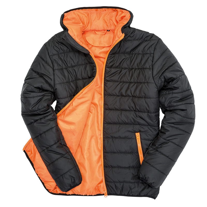 Result Core Mens Soft Padded Jacket Black / Orange