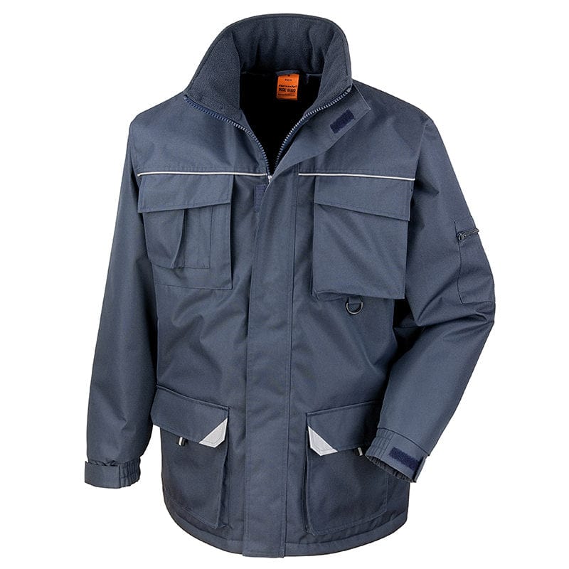 Result Work-Guard Sabre Long Coat Navy