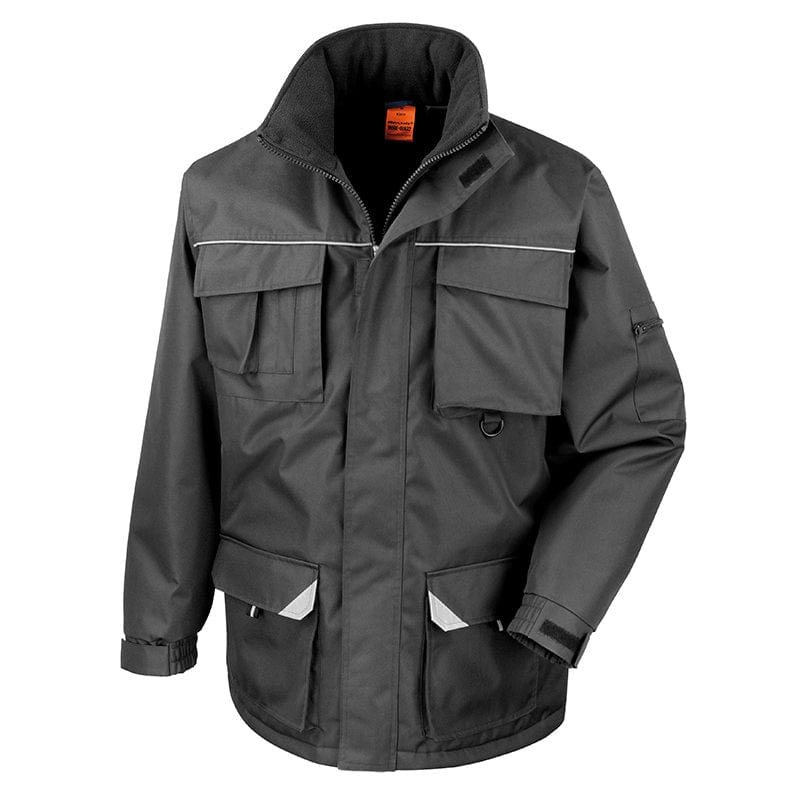 Result Work-Guard Sabre Long Coat Black