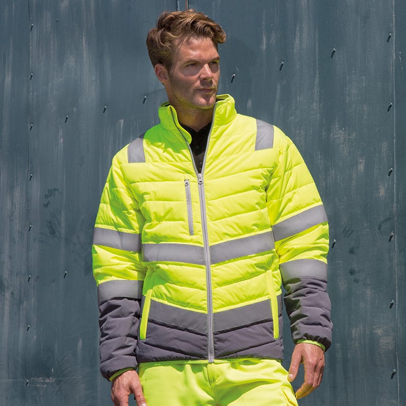 Jksafety Rain Jackets JKSafety Hi-Vis Winter Safety Bomber Jacket
