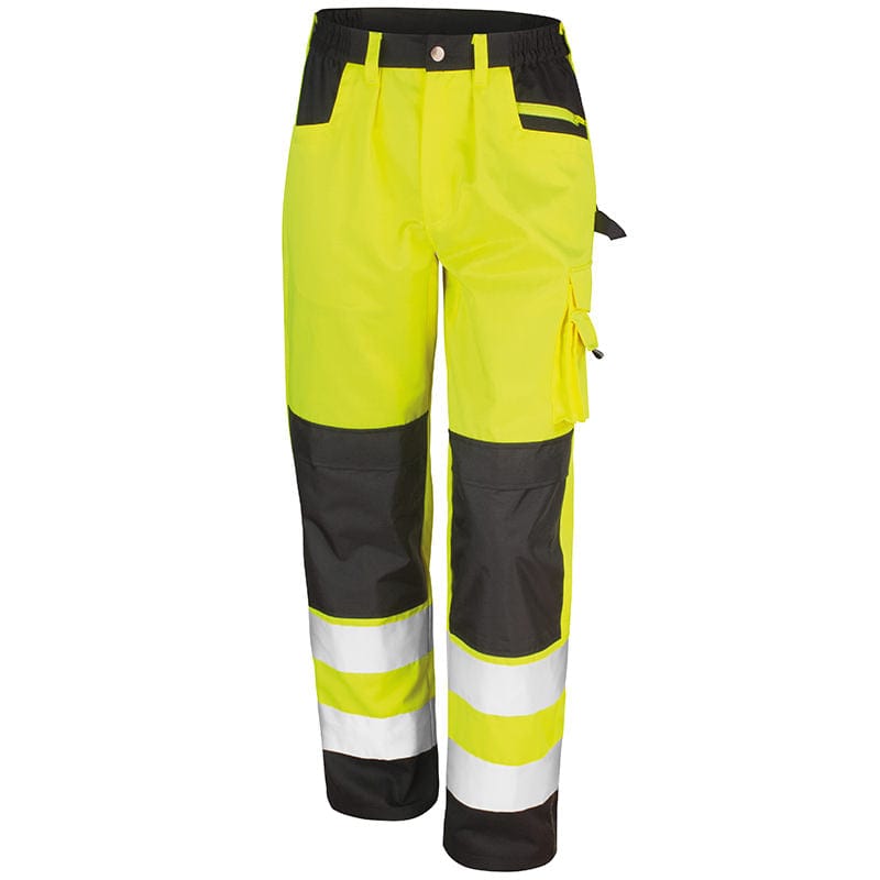 Result Safe-Guard Safety Cargo Trousers Hi-Vis Yellow