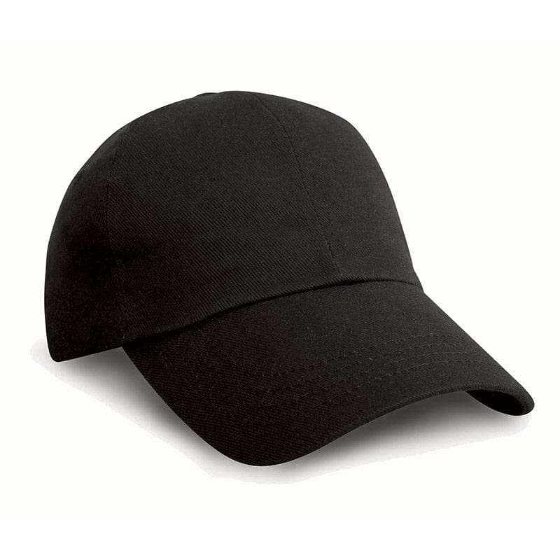 Result Headwear RC10 Cotton Drill Pro-Style Cap Black