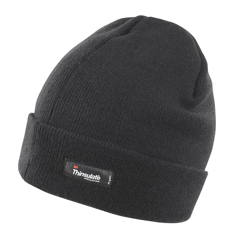 Result Winter Essentials RC133X Lightweight Thinsulate Hat Black