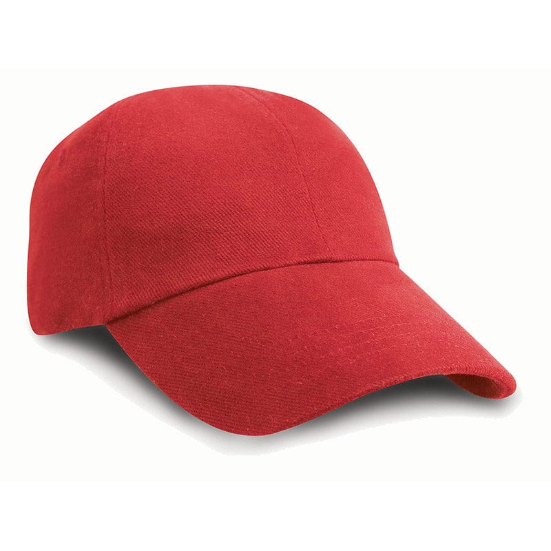 Result Headwear RC24 Low Profile Brushed Cotton Cap Red