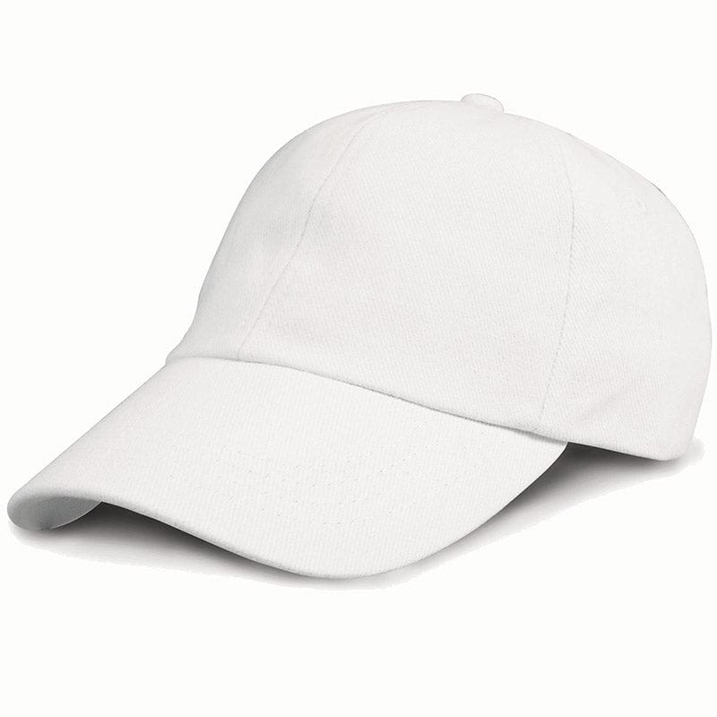 Result Headwear RC24 Low Profile Brushed Cotton Cap White