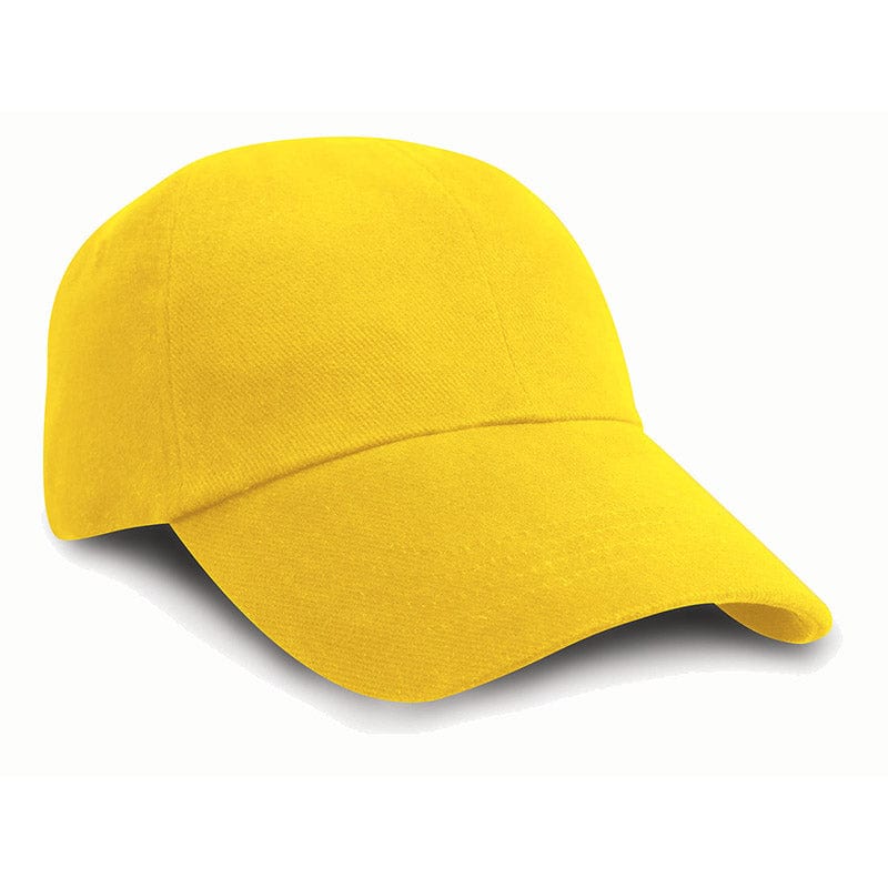 Result Headwear RC24 Low Profile Brushed Cotton Cap Yellow