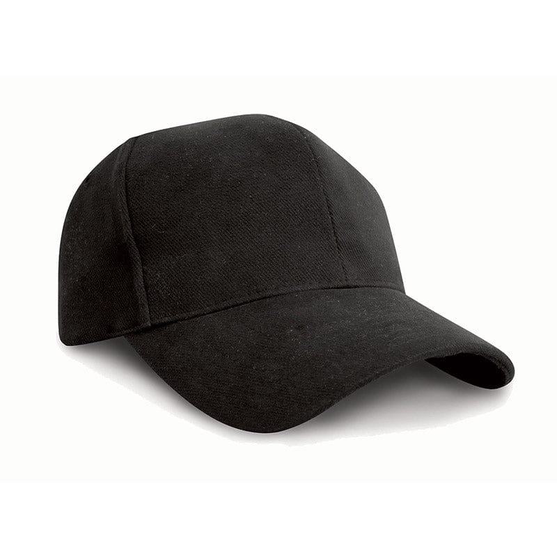 Result Headwear RC25 Pro-Style Brushed Cotton Cap Black