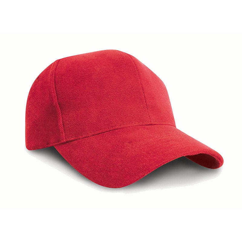 Result Headwear RC25 Pro-Style Brushed Cotton Cap Red