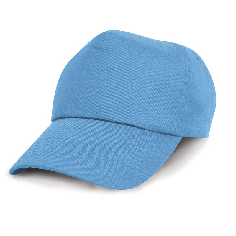 Result Headwear RC05J Children&#39;s Cotton Cap Sky Blue
