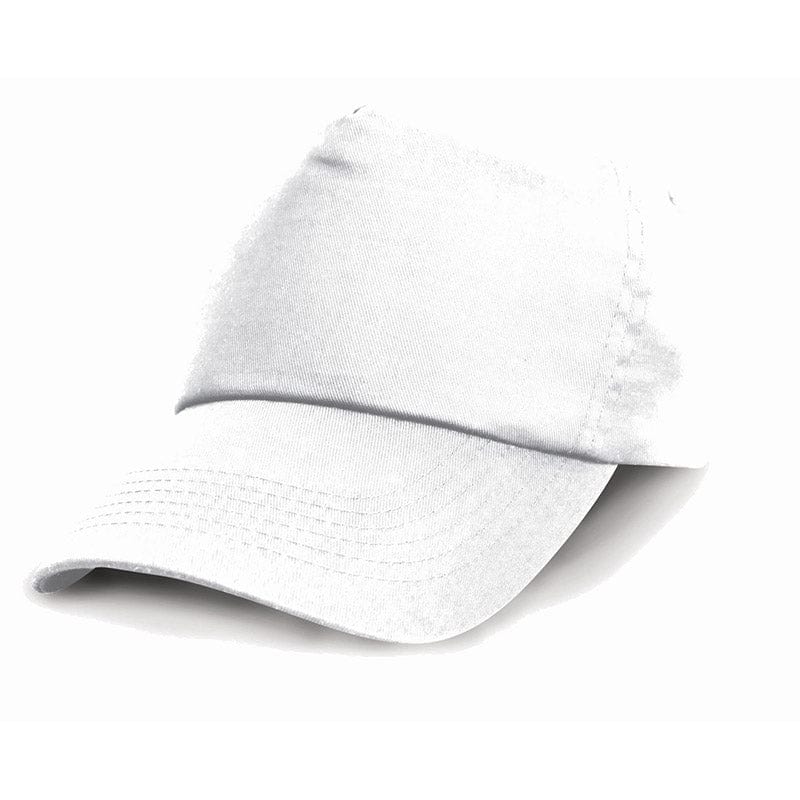 Result Headwear RC05J Children&#39;s Cotton Cap White