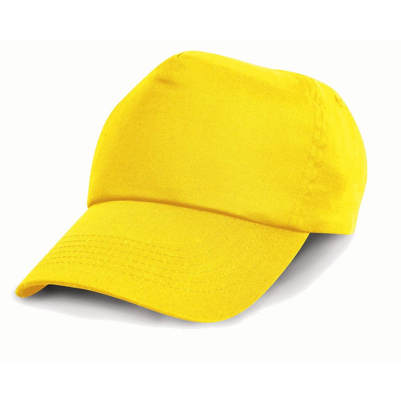 Result Headwear RC05J Children&#39;s Cotton Cap Yellow