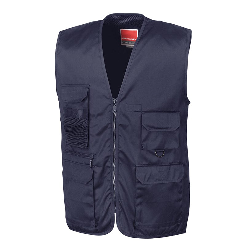 Result Work-Guard Safari Waistcoat Midnight Blue