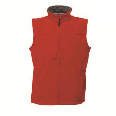 Regatta Professional Men&#39;s Flux Softshell Bodywarmer Classic Red / Seal Grey