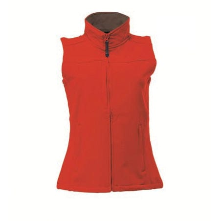 Regatta Professional Ladies' Flux Softshell Bodywarmer Classic Red / Seal Grey