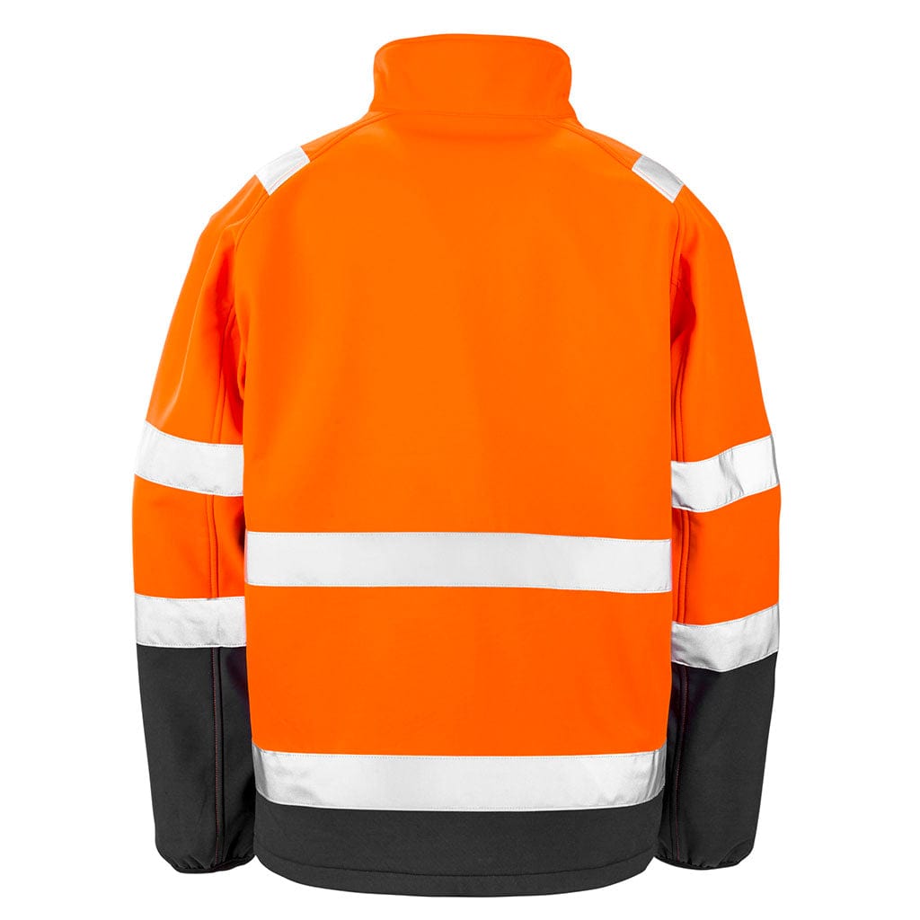 Result Hi Vis Yellow Softshell Jacket Back R450X