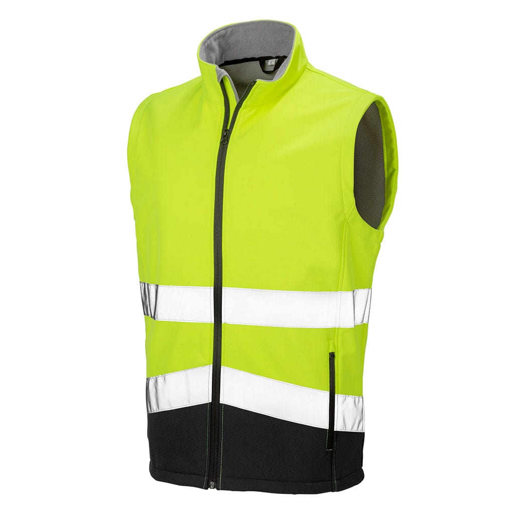Uomo Alta Visiblità Visbility Reversibile Gilet Giacca Foderata In Pile Uomo Alta Visiblità Visbility Reversibile Gilet Giacca Foderata In Pile