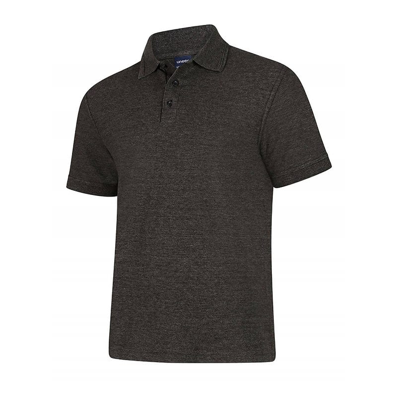 Uneek UC108 Deluxe Polo Shirt Charcoal