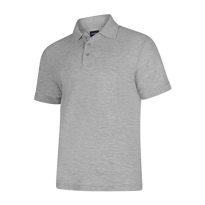 Uneek UC108 Deluxe Polo Shirt Heather Grey