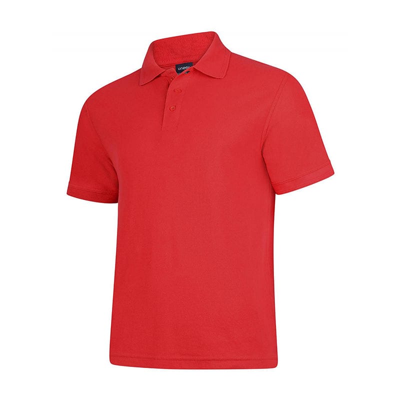 Uneek UC108 Deluxe Polo Shirt Red