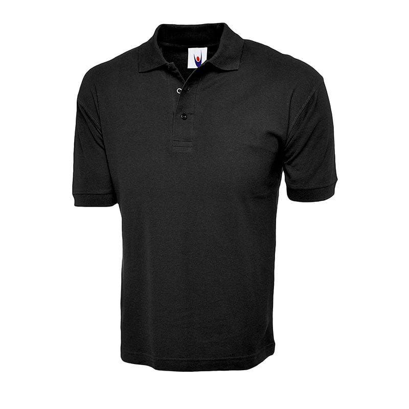 Uneek UC112 Cotton Rich Polo Shirt Black