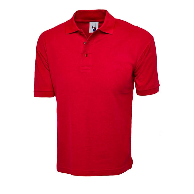 Uneek UC112 Cotton Rich Polo Shirt Red