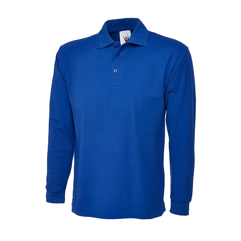 Uneek UC113 Longsleeve Polo Shirt Royal