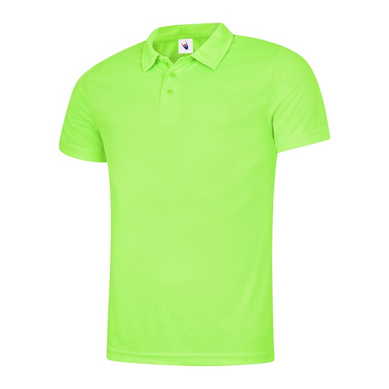 Uneek UC125 Mens Ultra Cool Polo Shirt Electric Green