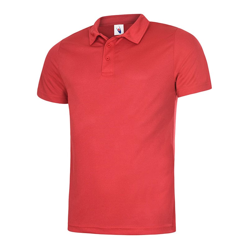 Uneek UC125 Mens Ultra Cool Polo Shirt Red