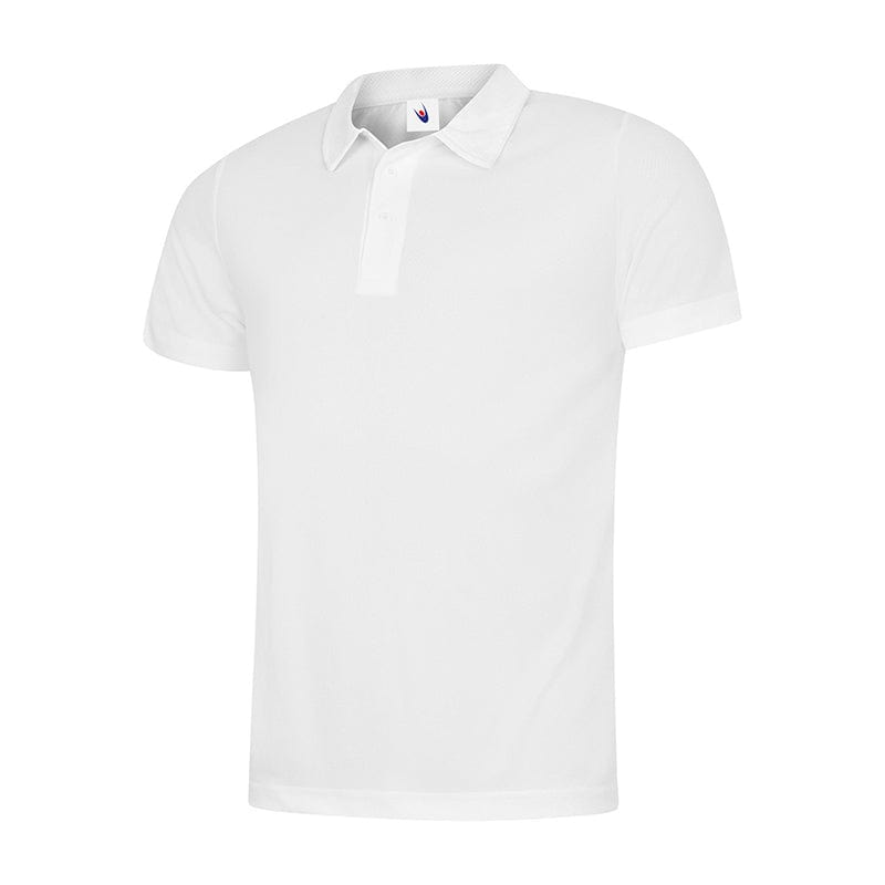 Uneek UC125 Mens Ultra Cool Polo Shirt White