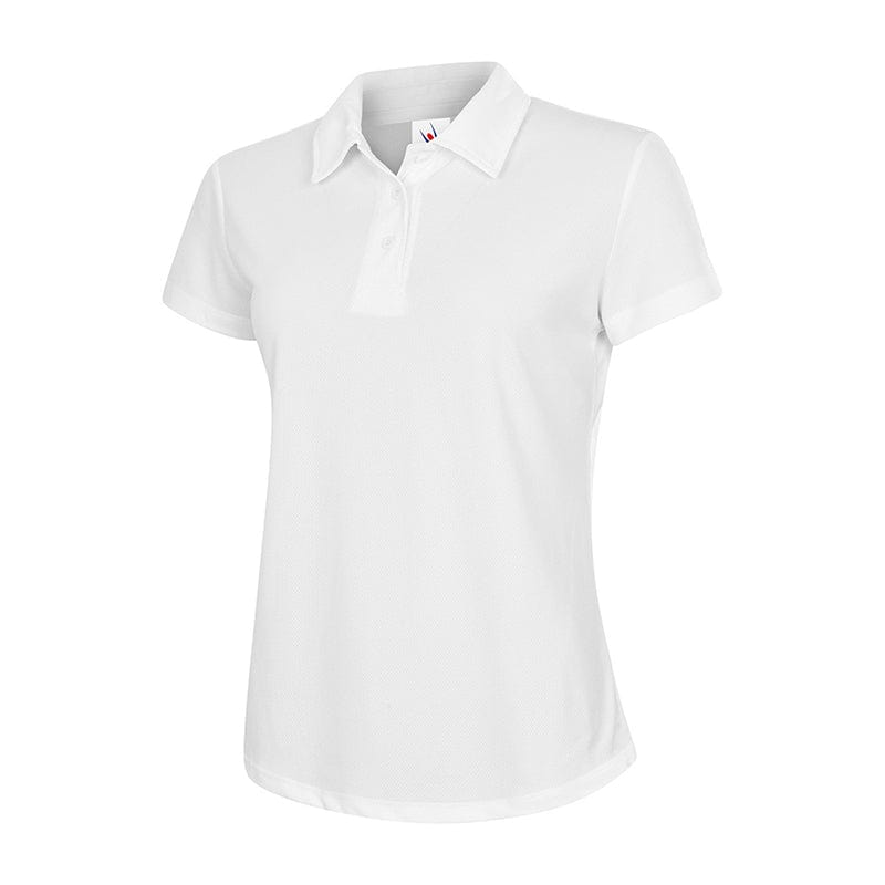 Uneek UC126 Ladies Ultra Cool Polo Shirt White