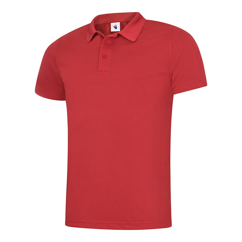 Uneek UC127 Mens Super Cool Workwear Polo Shirt Red