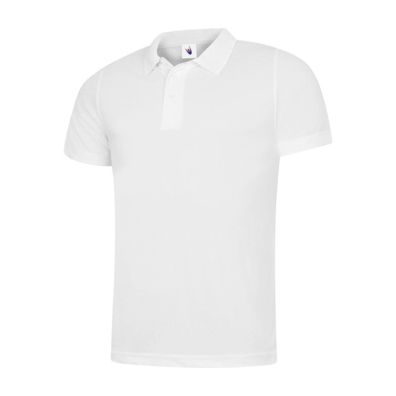 Uneek UC127 Mens Super Cool Workwear Polo Shirt White
