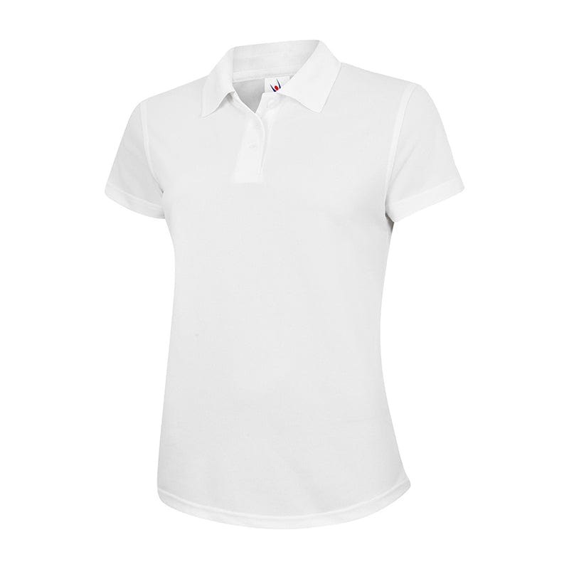 Uneek UC128 Ladies Super Cool Workwear Polo Shirt White